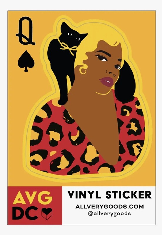 Sticker Queen of Spades