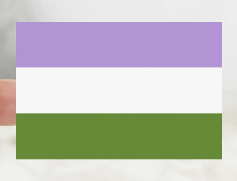 Genderqueer Pride Flag Sticker