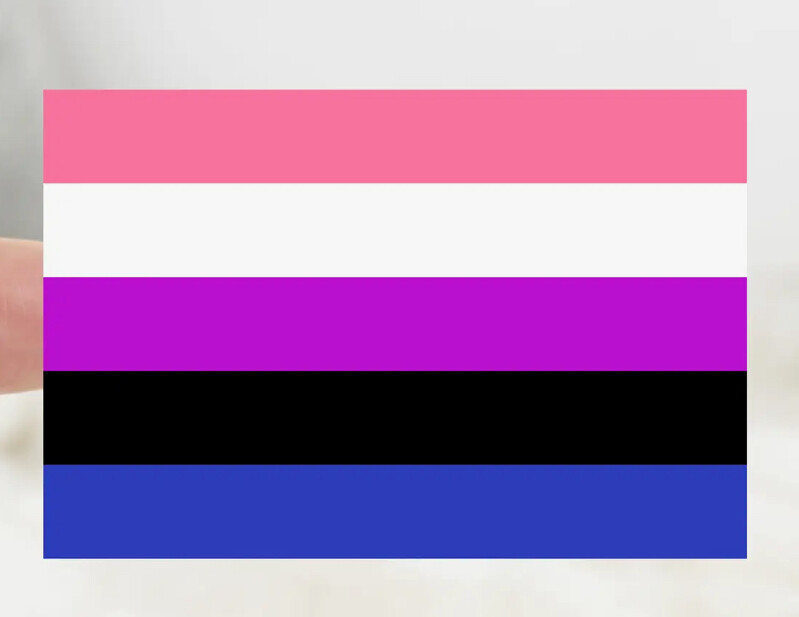 Genderfluid Pride Flag Sticker