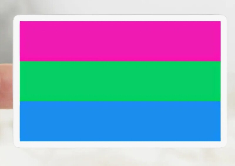 Polysexual Pride Flag Sticker