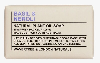Wavertree & London Naturals Basil & Neroli Soap