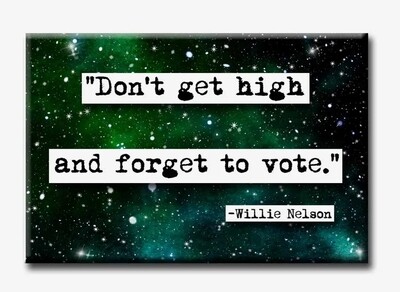 Willie Nelson Vote Magnet