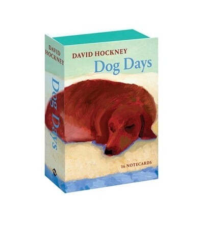 David Hockney Dog Days Note Cards
