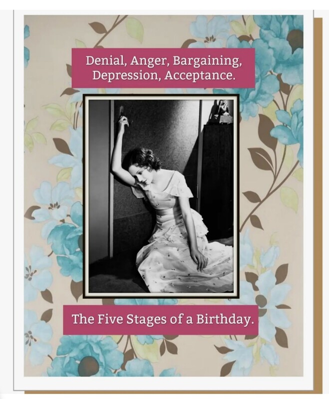 Five Stages of a Birthday Card