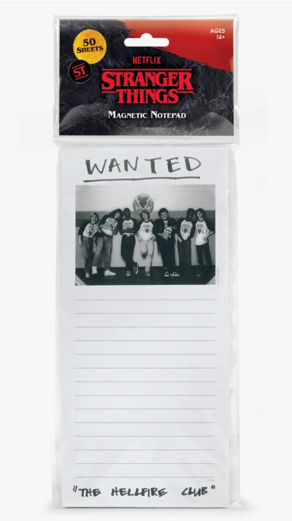 &quot;Wanted&quot; HFC Notepad (Stranger Things) 
