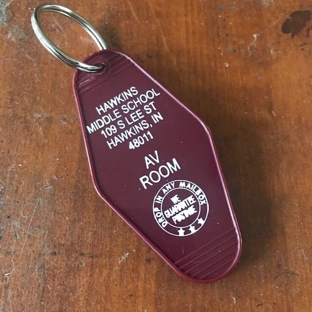 Motel Key Fob -Hawkins Middle School (Stranger Things) 