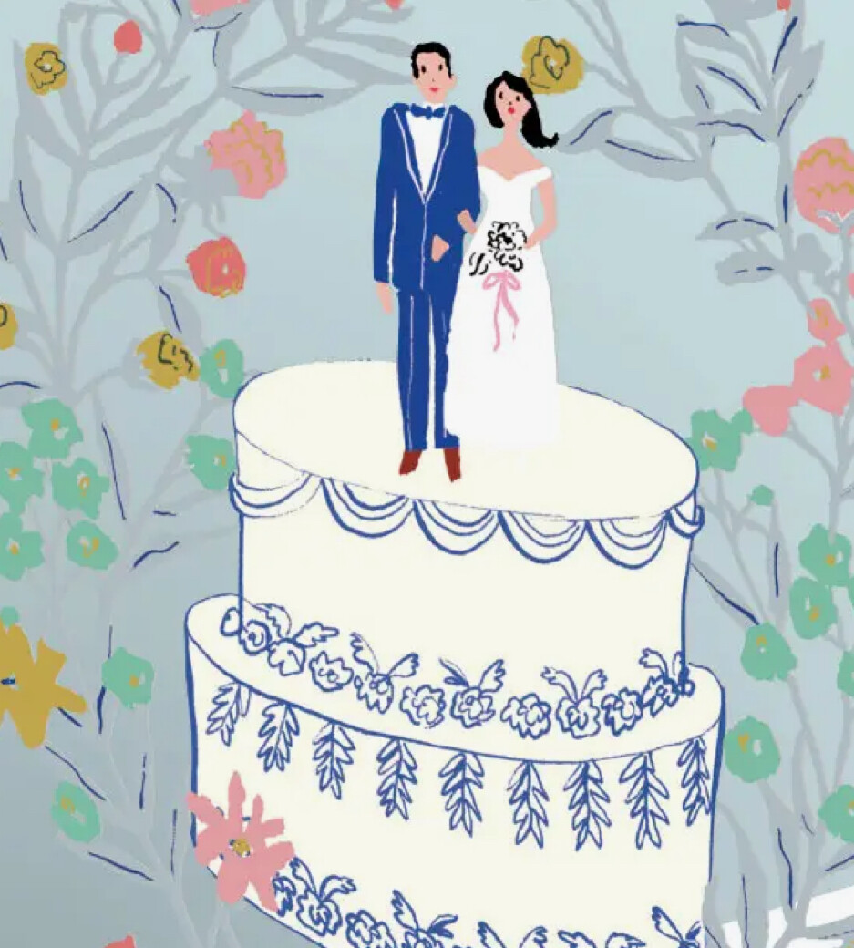 Little House Wedding Lasercut Card