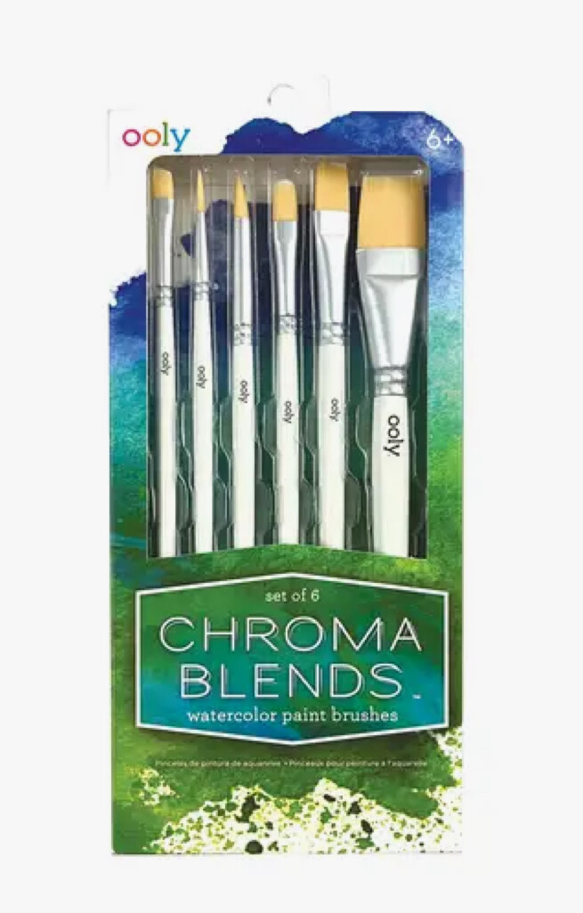 Watercolor Paint Brushes, set of 6