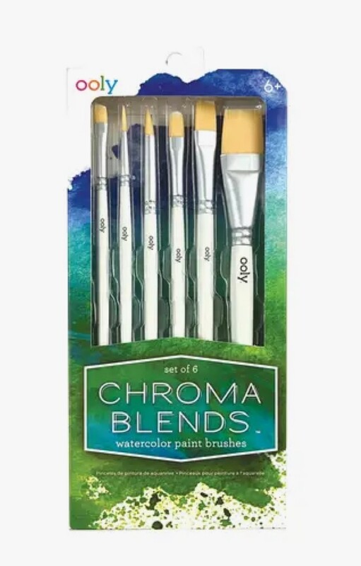 Watercolor Paint Brushes, set of 6
