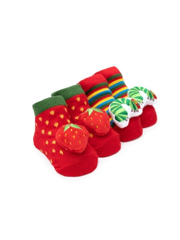 Eric Carl Hungry Caterpillar Rattle Booties