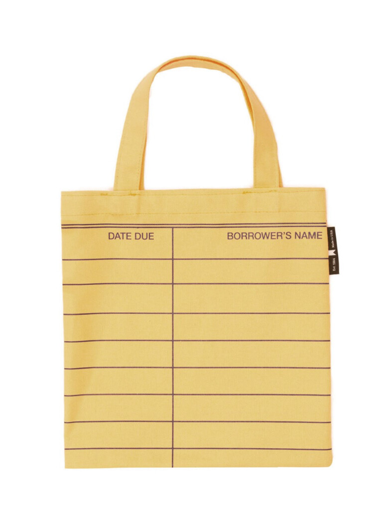 Library Card (Yellow) Kid&#39;s Tote Bag