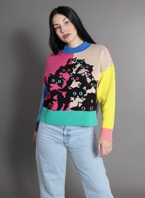 Color Block Kitty Sweater from a Project Runway Designer!