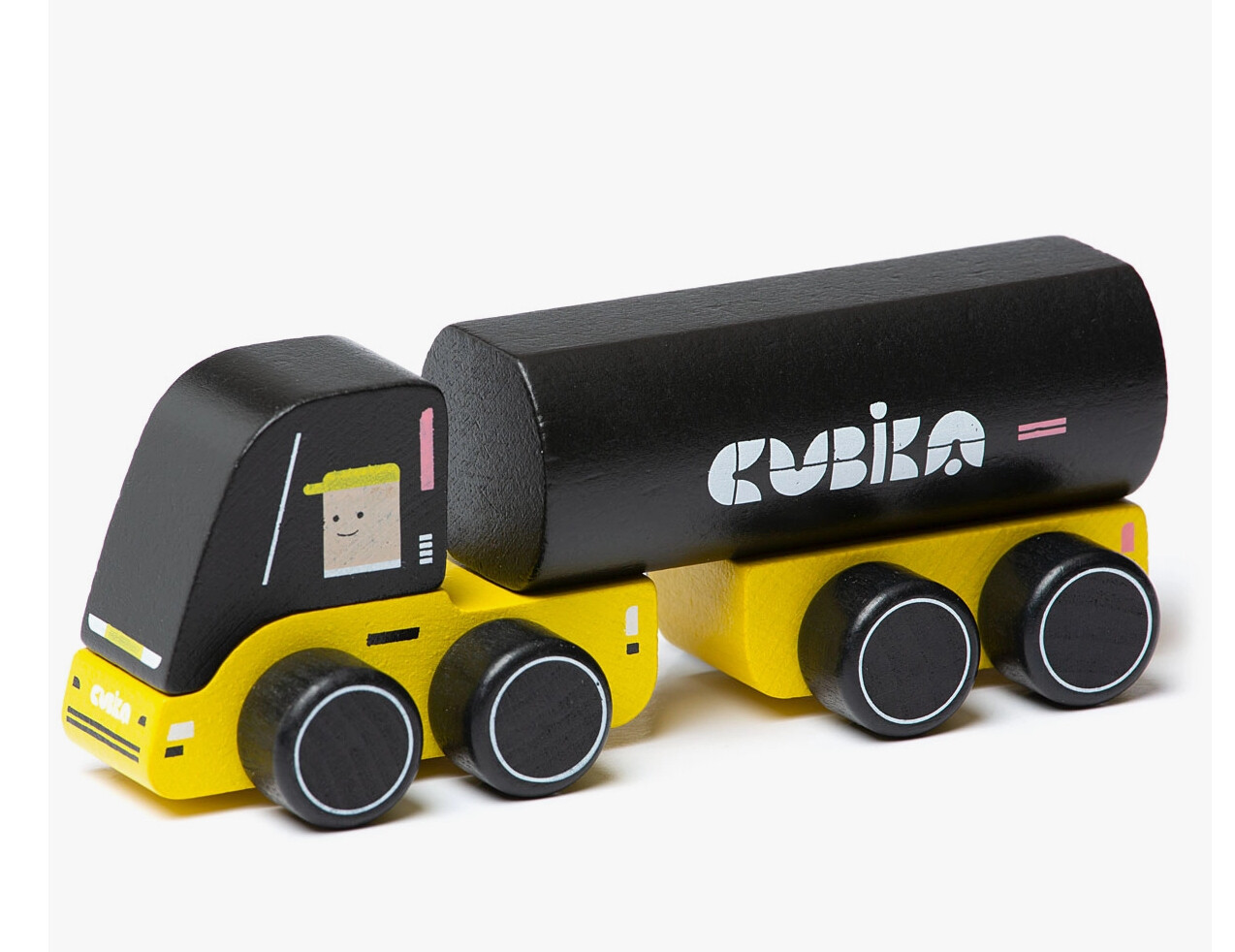 Wooden Black and Yellow Truck