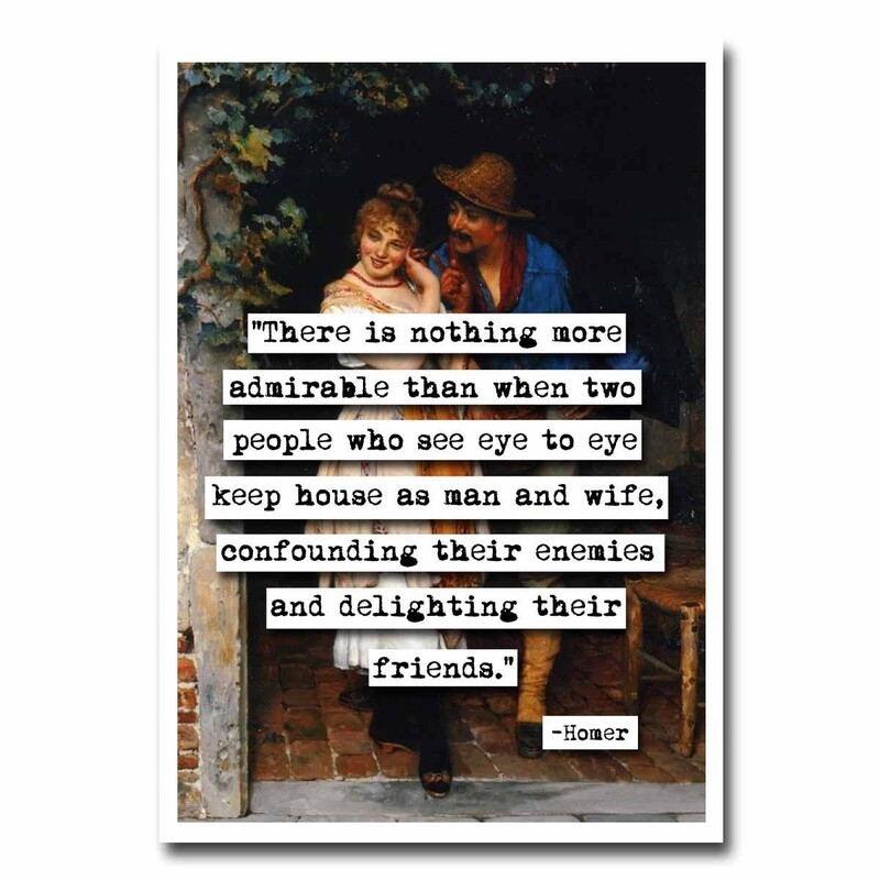 Man and Wife Greeting Card