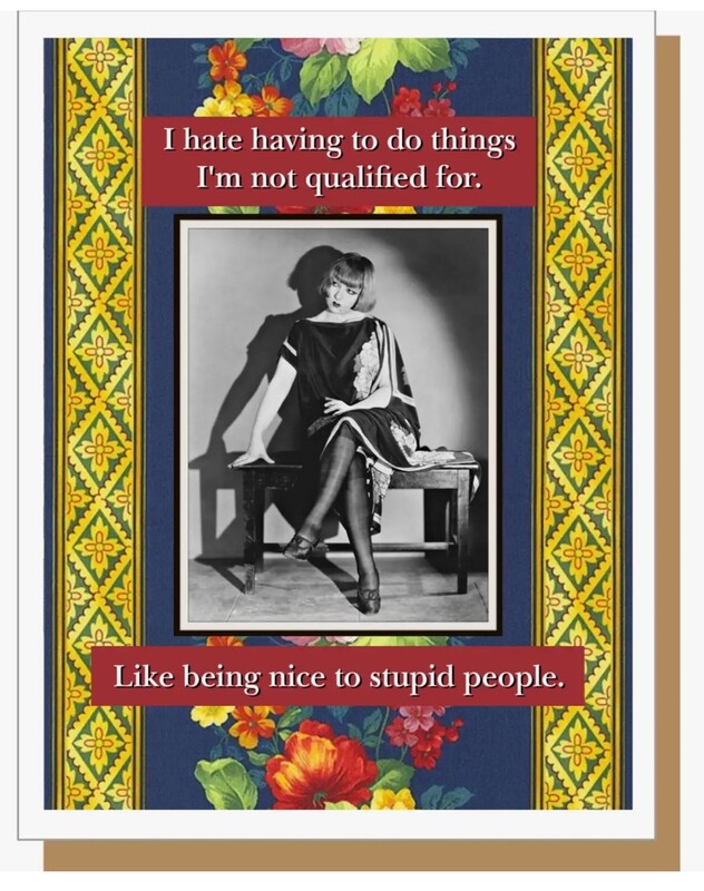 Stupid People Card