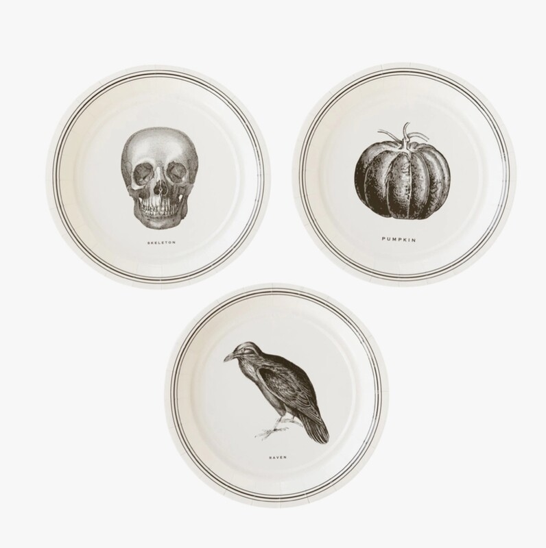  Ephemera Halloween Paper Plate Set