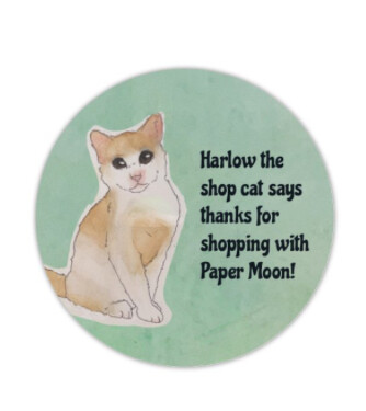 Harlow the Shop Cat Sticker