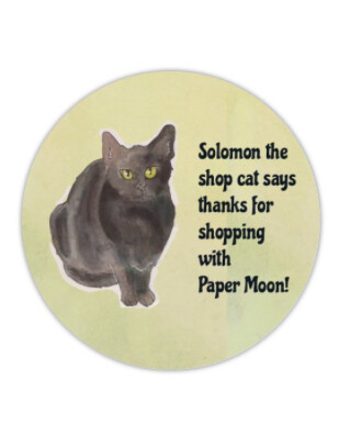 Solomon the Shop Cat Sticker