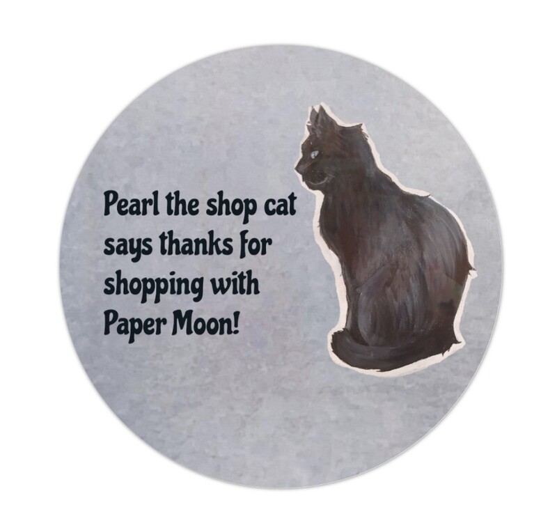 Pearl the shop cat sticker