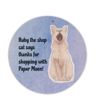 Ruby the Shop Cat Sticker