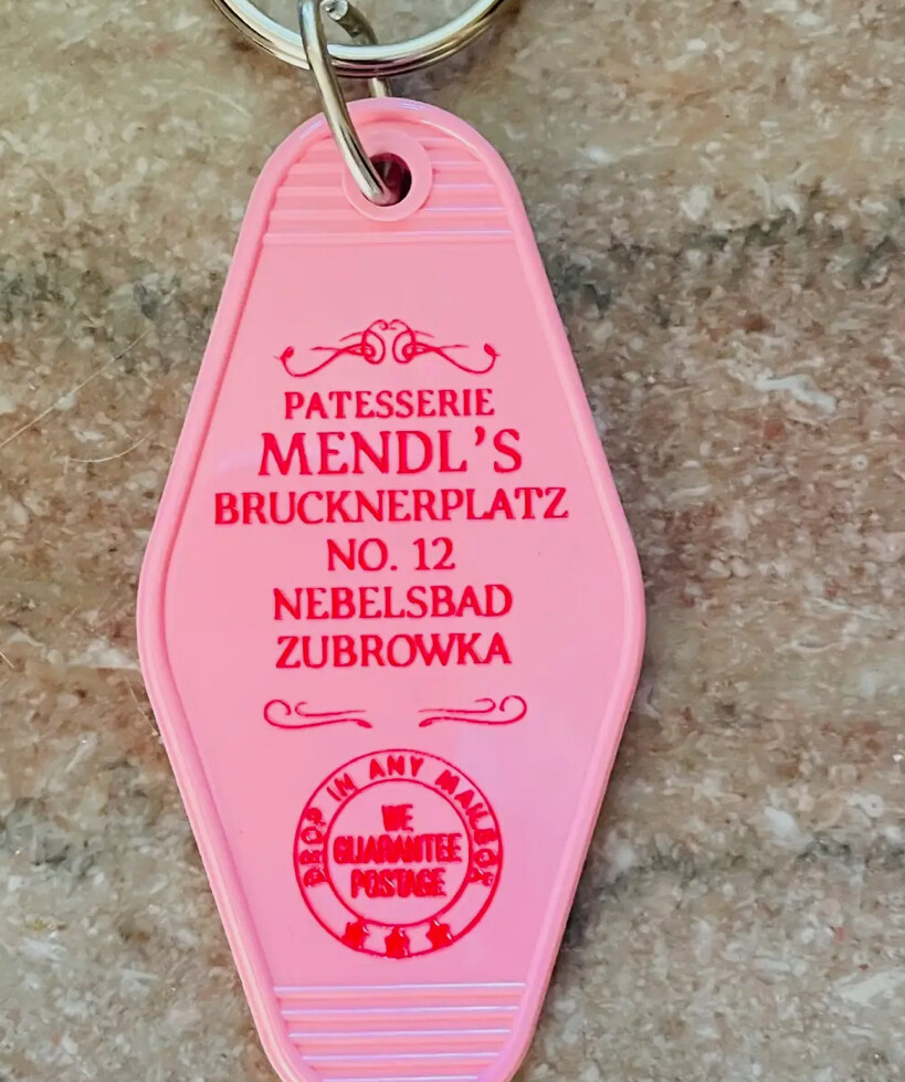 Motel Key Fob - Patesserie Mendl’s ( Grand Budapest)
