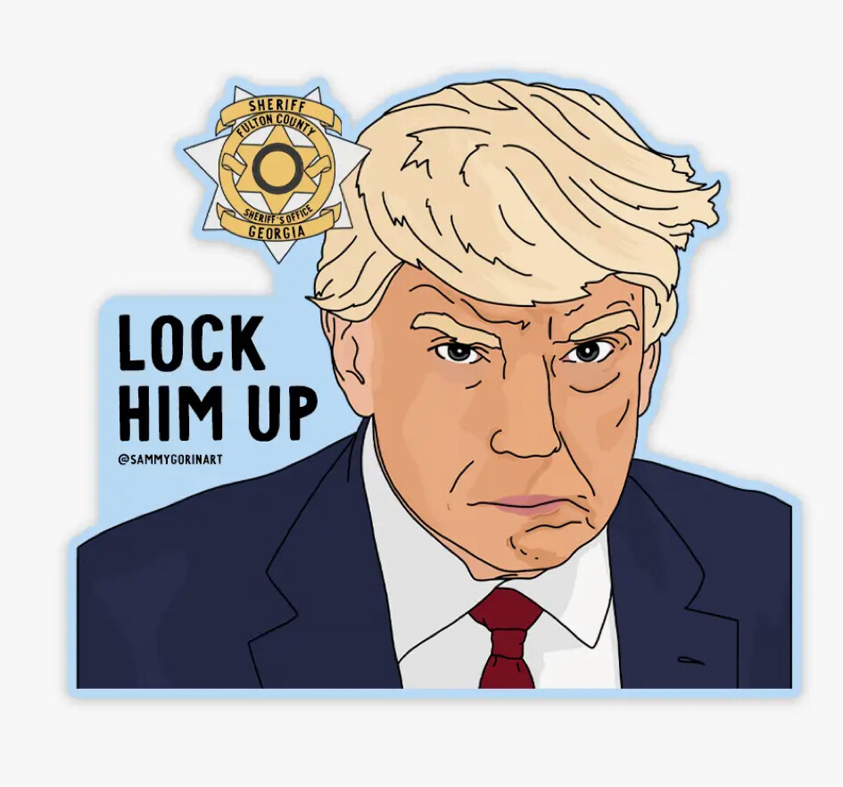 Donald Trump Mugshot Sticker 