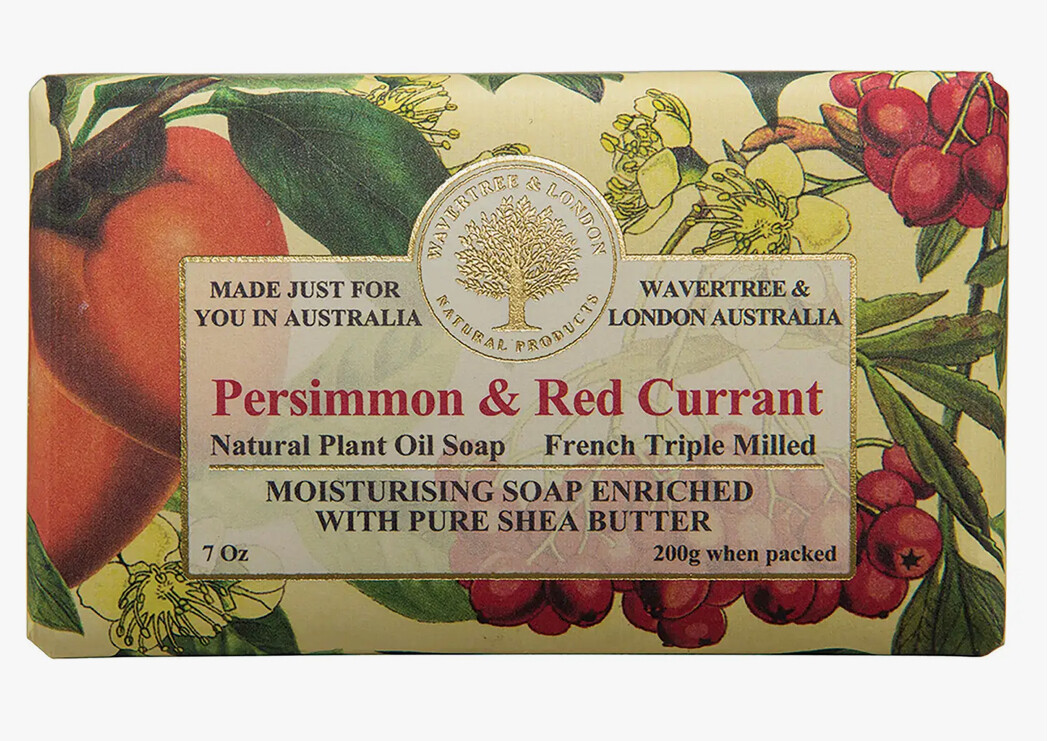 Wavertree &amp; London Persimmon &amp; Red Currant Luxury Soap 