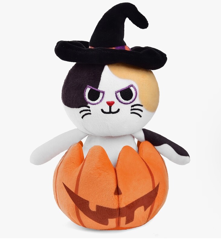 Halloween Cat Plush Pumpkin Popper