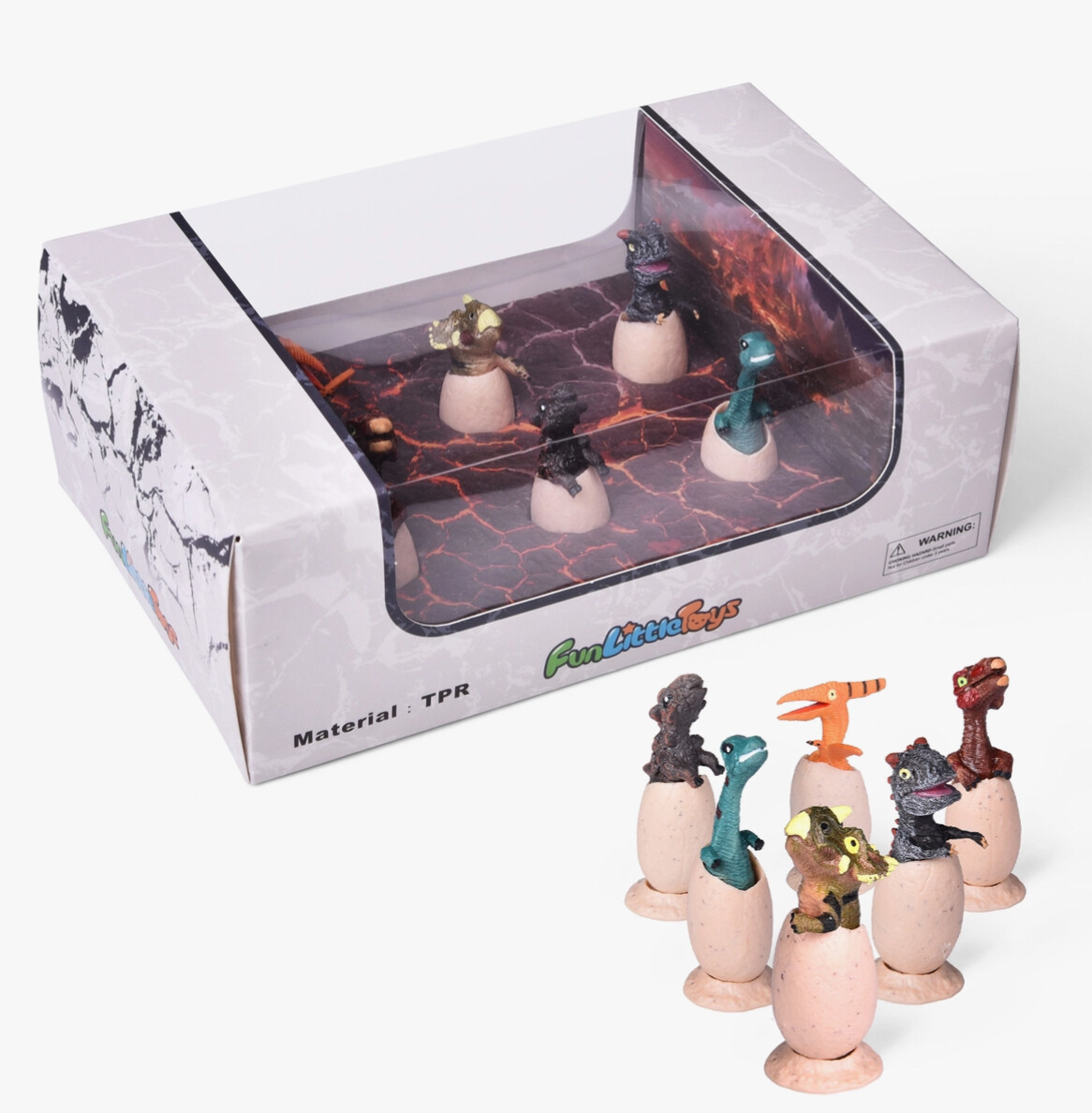 Dinosaur Eggs, 6 piece