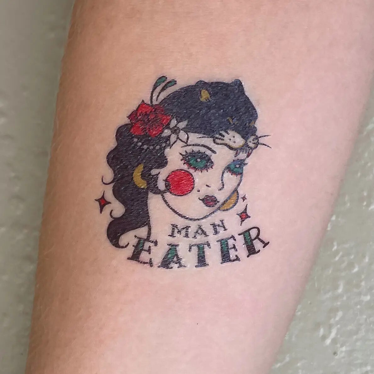 Man Eater Temporary Tattoo 
