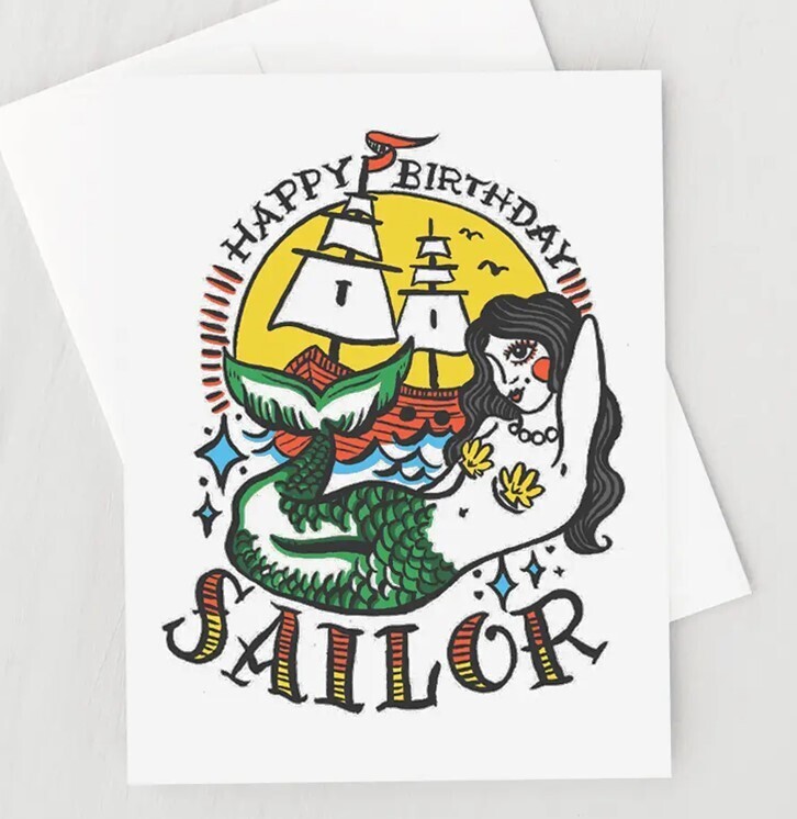 Frannie Flash Sailor Birthday Card 