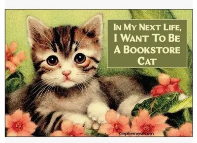 In My Next Life, I Want To Be A Bookstore Cat Magnet