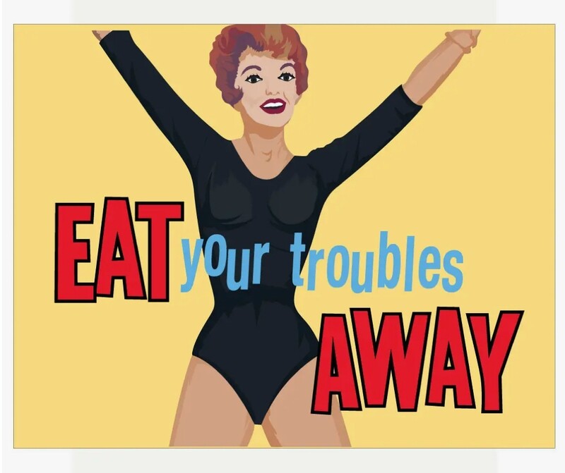 Eat Your Troubles Away Magnet