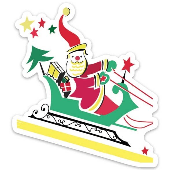 Santa’s Christmas Ride Sticker