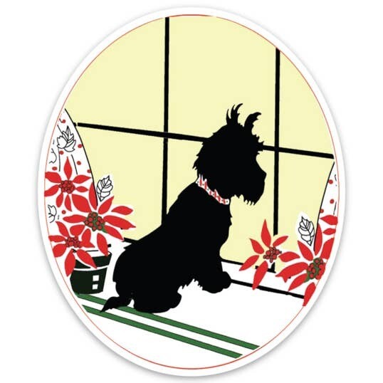 Company&#39;s Coming Scotty Holiday Sticker