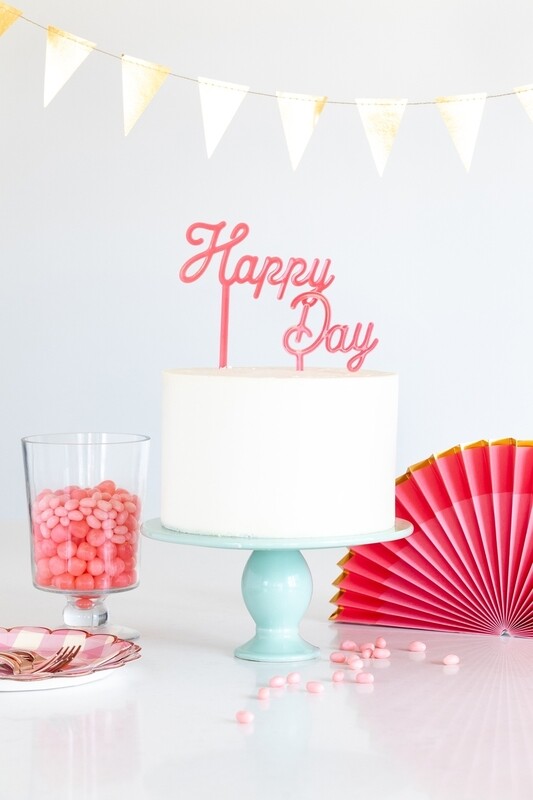 Happy Day Cake Topper