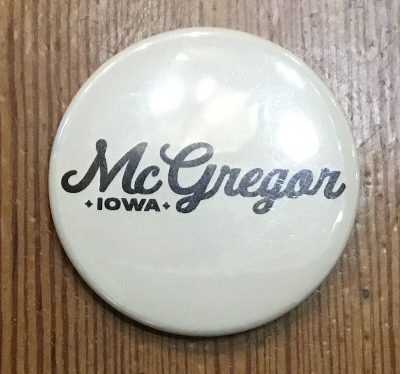 McGregor Iowa Black And Cream Magnet 