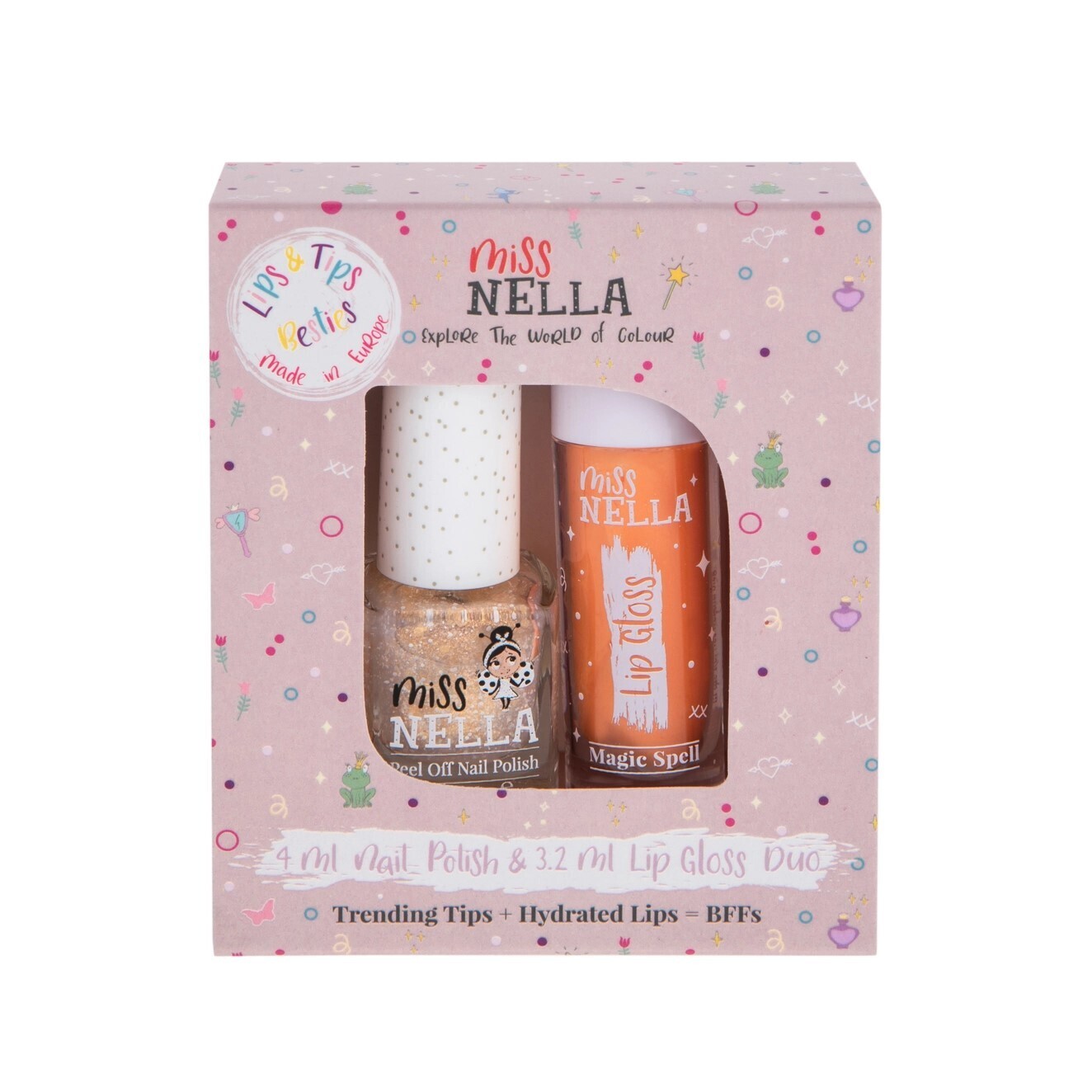 Miss Nella Bestie Duo Magic Spell Nail Polish &amp; Lip Gloss Duo