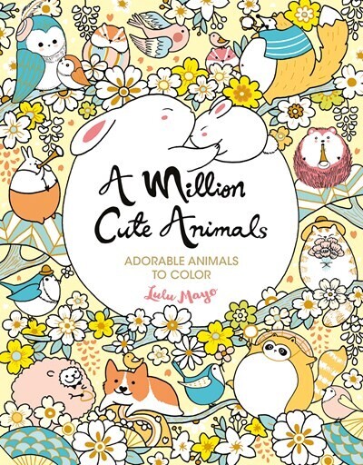 Million Cute Animals Coloring Book 