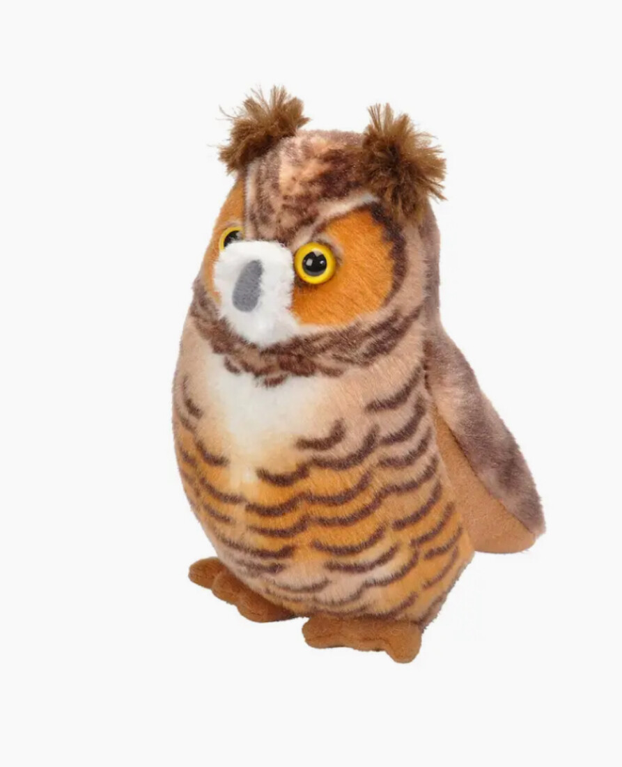 Great Horned Owl Audio Stuffed Animal 