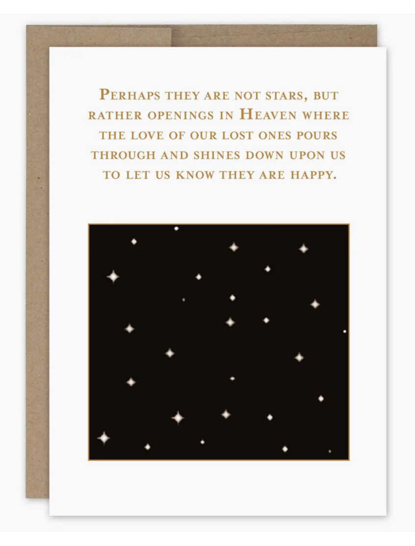 Stars In Heaven Sympathy Card 