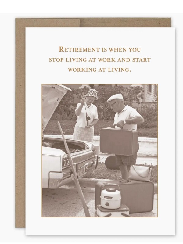 Working At Living Retirement Card