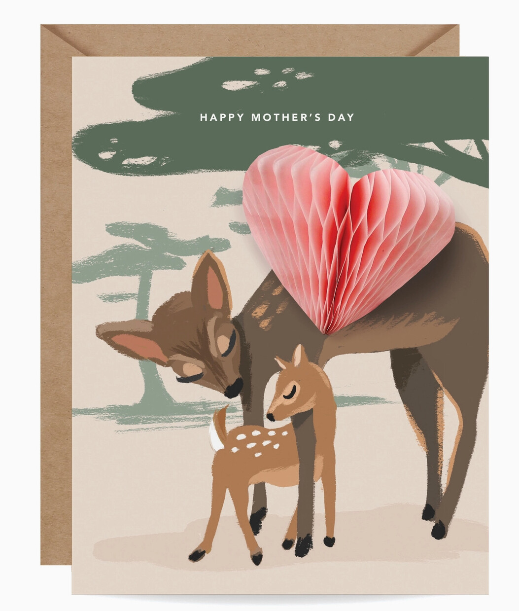 Pop-Up Mother’s Day Card, Mother Deer