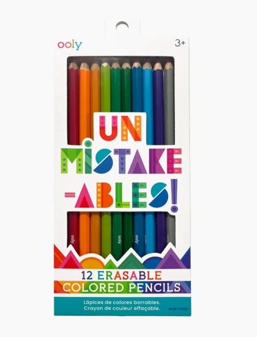 Un-Mistake-Ables, Erasable Colored Pencils, set of 12
