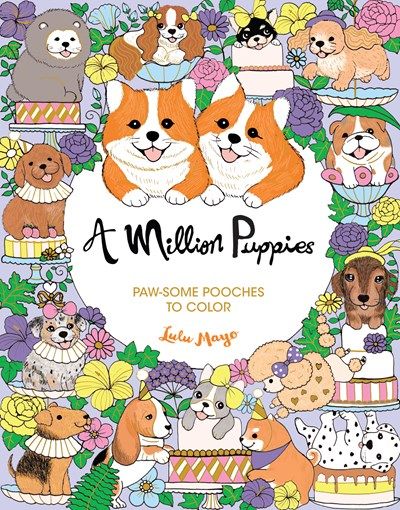 Million Puppies Coloring Book