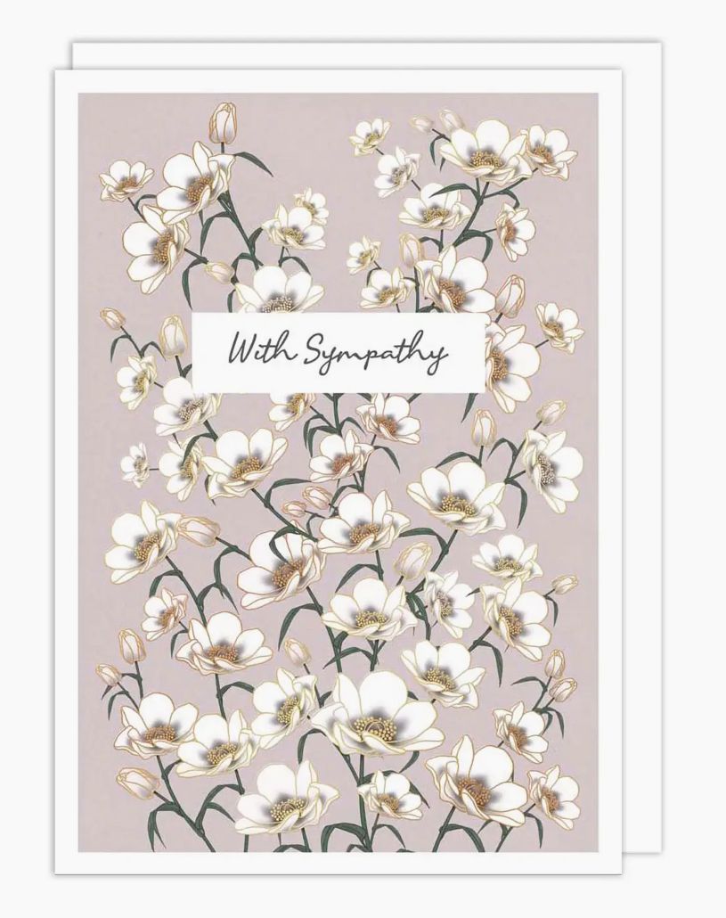 Flowers Sympathy Card