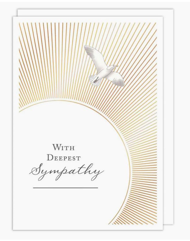 Rays Bird Sympathy Card