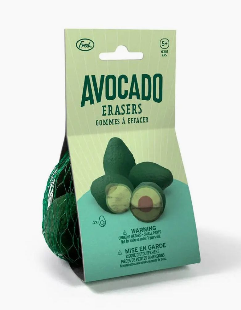 Avocado Erasers 