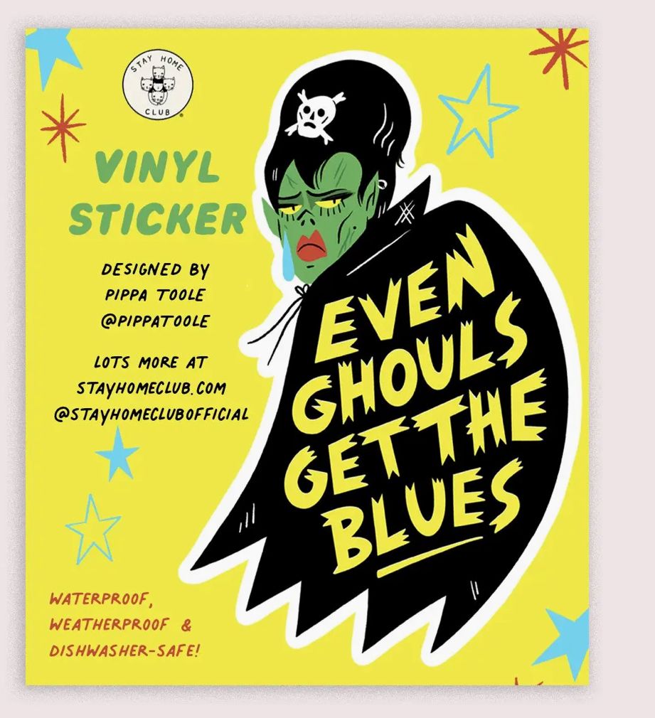Sad Ghouls Vinyl Sticker