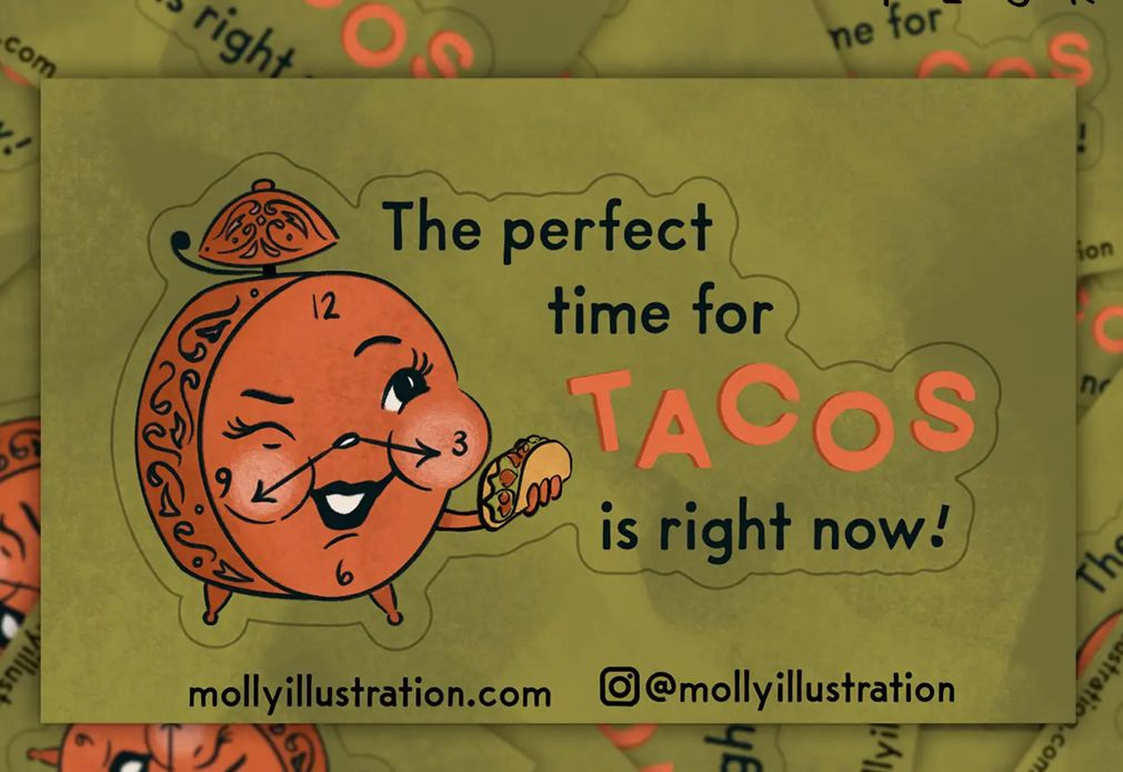 Time for Tacos Sticker